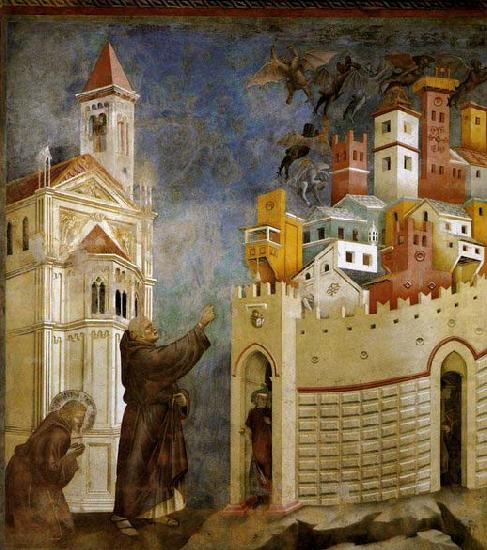 GIOTTO di Bondone Exorcism of the Demons at Arezzo china oil painting image